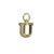 Clear Crystal Insignia Charm- Choose Your Letter - *Custom*