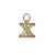 Clear Crystal Insignia Charm- Choose Your Letter - *Custom*