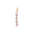 Five Crystal Charm in "Clear" - Yellow Gold