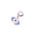 Eye Charm - Rhodium
