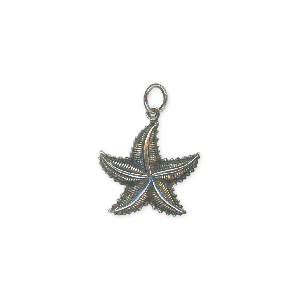 Star Fish Charm  - Yellow Gold, Rhodium, Rose Gold