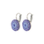 Extra Luxurious Pavé Earrings in "Lavender Fields" - Rhodium