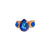 Embellished Pear Adjustable Ring in "Sun-Kissed Capri" *Custom*