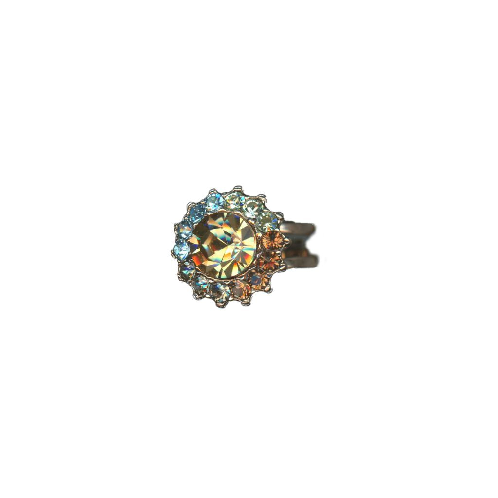 Extra Luxurious Rosette Ring in "Forget Me Not" *Custom*