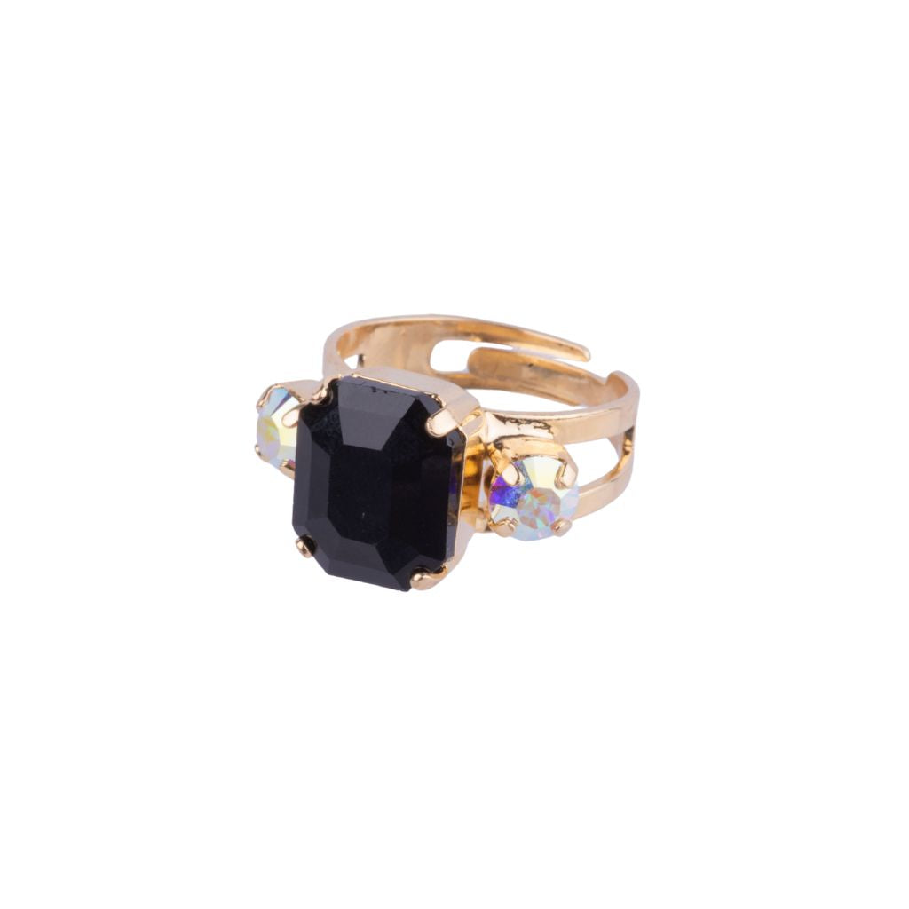 Large Classic Emerald Ring in "Tuxedo" *Custom*