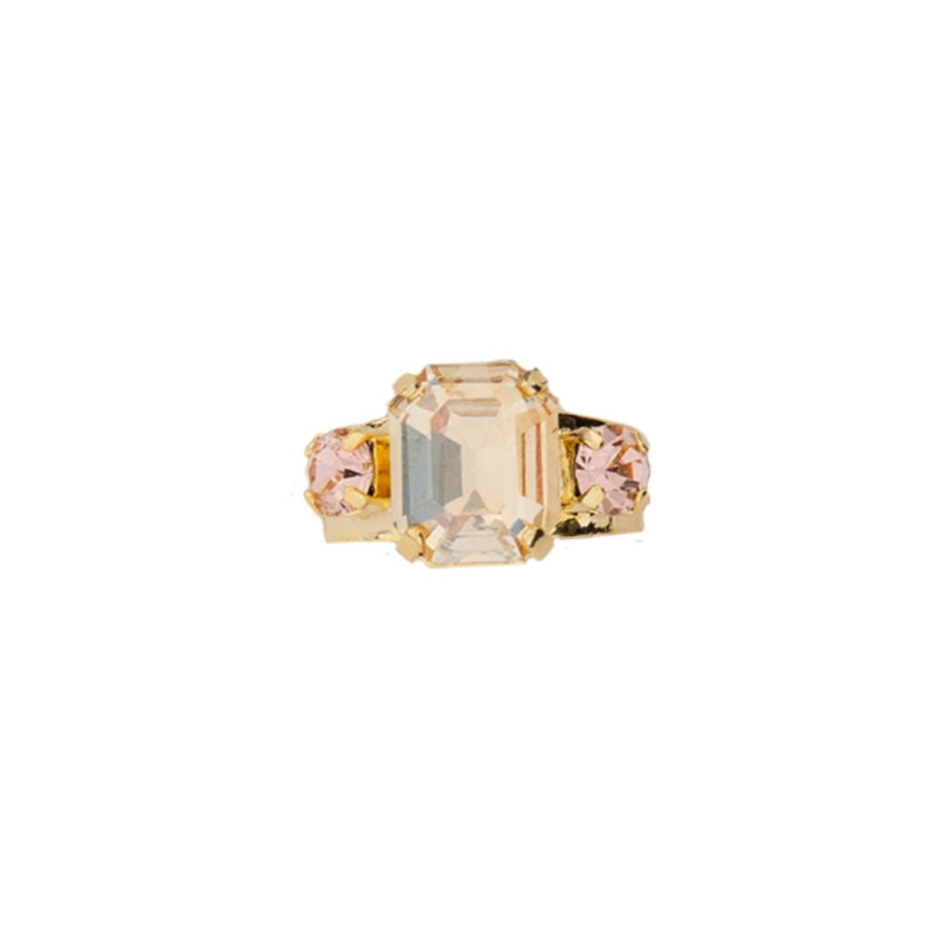 Large Classic Emerald Ring in "Champagne Kisses" *Custom*