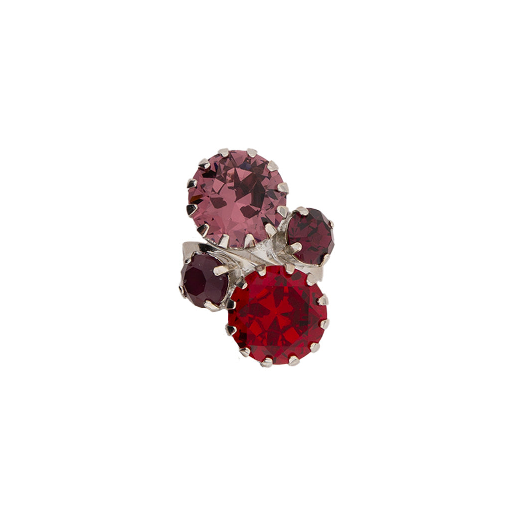 Extra Luxurious Front Close Ring in "Cranberry Crush" *Custom*