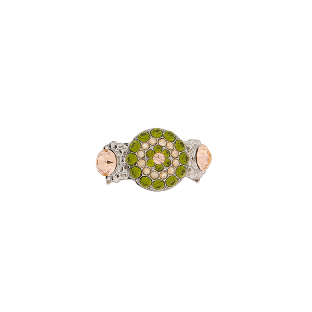 Large Pavé Ring in "Olive Garnish" *Custom*