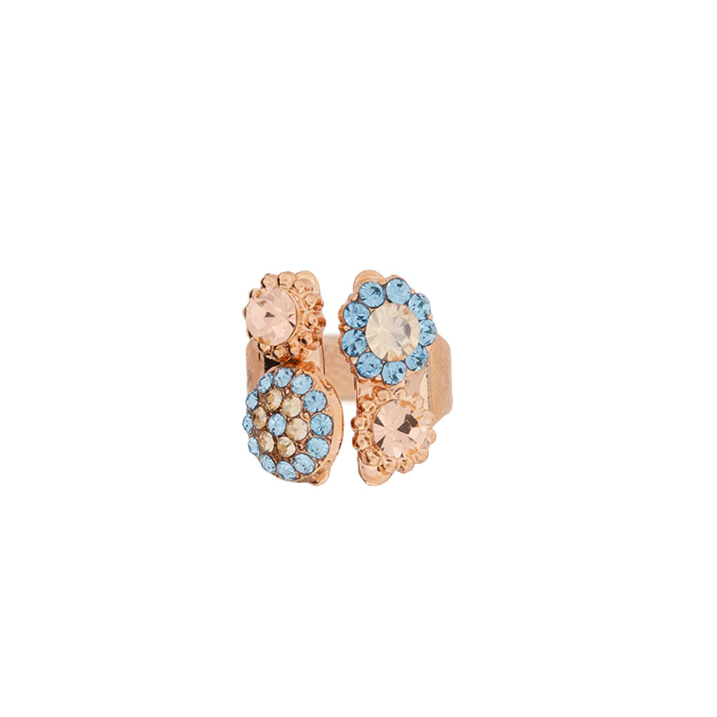 Small Pave & Oval Ring in "First Toast" *Custom*