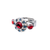 Large Cluster Ring in "Americana" - Rhodium