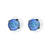 Medium Everyday Post Earrings in "Sun-Kissed Ocean" - Rhodium