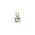 Square Charm -Choose Your Color- Yellow Gold and Rhodium