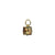 Square Charm -Choose Your Color- Yellow Gold and Rhodium