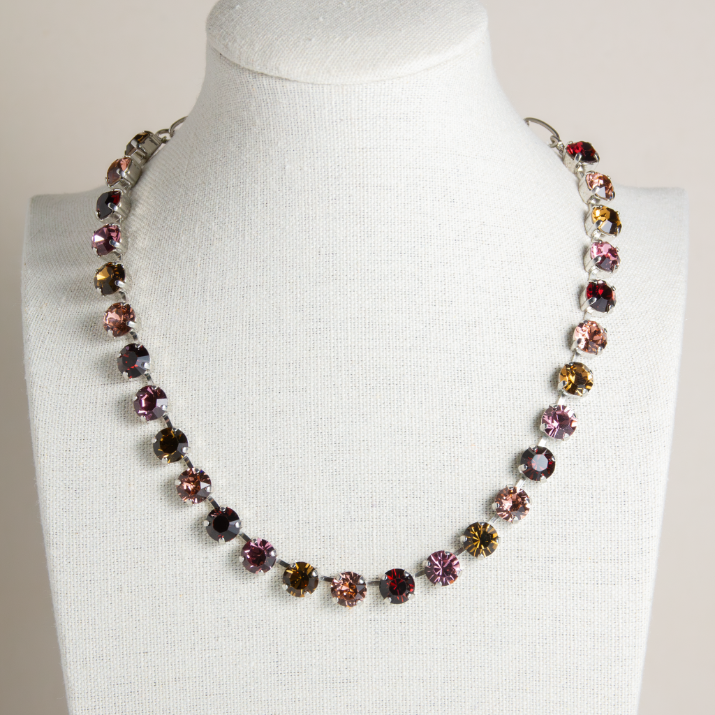 Medium Everyday Necklace in "Velvet Encore" - Rhodium