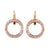 Petite Open Circle Leverback Earrings in "Golden Shadow" *Custom*
