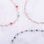 Petite Beaded Chain Necklace - Grey