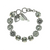 Large Rosette Bracelet in "On A Clear Day" - Rhodium