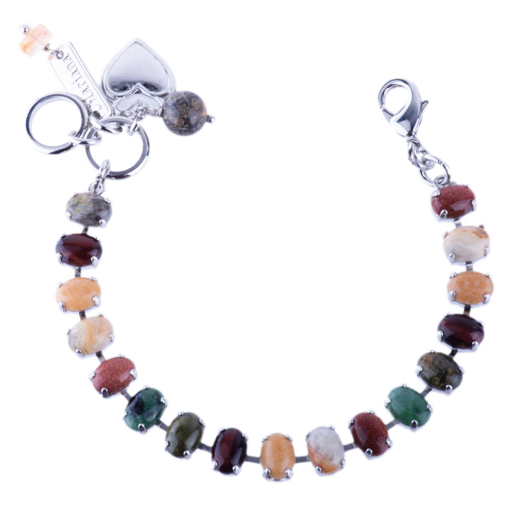 Petite Everyday Oval Bracelet in "Terra" *Custom*