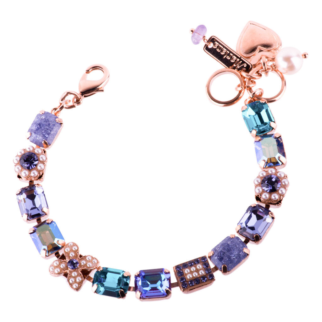 Medium Emerald Elemental Bracelet in "Violet"  *Custom*