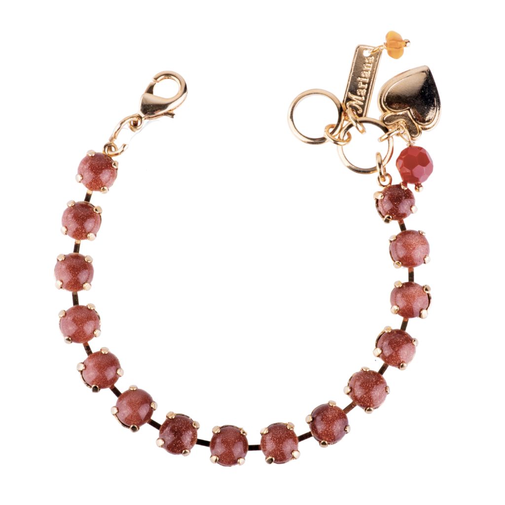 Medium Everyday Bracelet in "Sunstone" - Rhodium