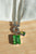 Small Emerald Charm -Choose Your Color- Rhodium
