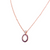 Medium Open Circle Pendant in "Sunrise" - Rose Gold