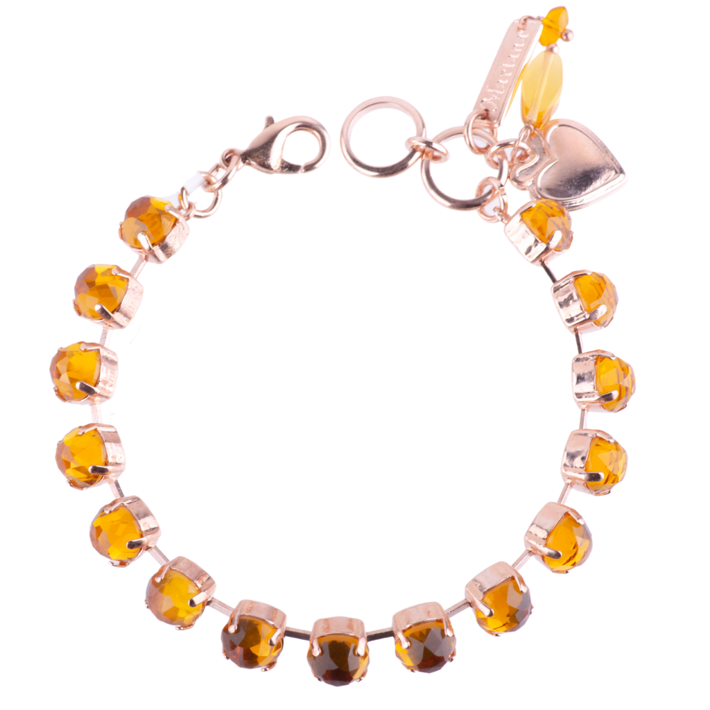 Medium Everyday Bracelet in "Madera Quartz" - Rose Gold