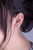 Medium Everyday Post Earrings in "Montana Blue" - Rhodium