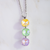 Three Stone Cushion Cut Pendant in "Polka-Dot Bikini" *Custom*
