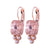 Petite Emerald & Trio Cluster Leverback Earrings in "Desert Rose" *Custom*