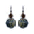 Large Double Stone Leverback Earrings in "Deep Forest" *Custom*