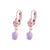 Petite Oval Leaf Leverback Earrings in "Bloom" *Custom*