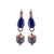 Small Pear Leverback Earrings with Drop in "Cascade" *Custom*