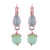 Small Pear Leverback Earrings with Drop in "Savannah" *Custom*