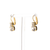 Medium Double Stone Leverback Earrings in "On a Clear Day" - Yellow Gold