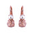 Medium Double Stone Leverback Earrings "Desert Rose" *Custom*