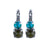 Medium Classic Two-Stone Leverback Earrings in "Deep Forest" *Custom*