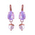 Medium Pear Leverback Earrings with Drop in "Bloom" *Custom*