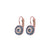 Petite Pavé Leverback Earrings in "Moon Drops" - Rose Gold