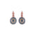 Petite Pavé Leverback Earrings in "Moon Drops" - Rose Gold