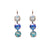 Medium Three Stone Earrings in "Bay Blue" *Custom*