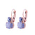 Medium Oval Classic Leverback Earrings in "Lavender Fields" *Custom*