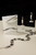 Long Oval Necklace in "Jet Diamond" - Rhodium