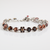 Medium Blossom Bracelet in "Velvet Encore" - Rhodium