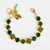 Large Pansy Element Bracelet in "The Green Room" - Yellow Gold