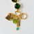 Large Pansy Element Bracelet in "The Green Room" - Yellow Gold
