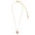 Guardian Angel Pendant in "Flamingo" - Yellow Gold
