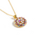 Guardian Angel Pendant in "Flamingo" - Yellow Gold