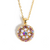 Guardian Angel Pendant in "Flamingo" - Yellow Gold