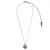 Guardian Angel Birthstone Pendant in "Aurora Borealis Peridot" - Rhodium